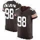 ＃98 Men's Adin Huntington Brown Elite Cleveland Browns Vapor Jersey