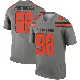 ＃98 Men's Adin Huntington Legend Cleveland Browns Inverted Silver Jersey