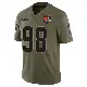 ＃98 Men's Adin Huntington Olive Limited Cleveland Browns 2025 Salute to Service Jersey