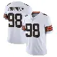 ＃98 Men's Adin Huntington White Limited Cleveland Browns Vapor Untouchable Jersey