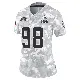 ＃98 Women's Adin Huntington Arctic Camo Limited Cleveland Browns 2024 Salute to Service Jersey