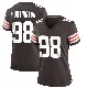 ＃98 Women's Adin Huntington Brown Game Cleveland Browns Team Color Jersey