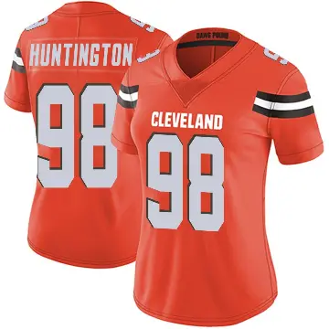 ＃98 Women's Adin Huntington Orange Limited Cleveland Browns Alternate Vapor Untouchable Jersey