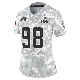 ＃98 Women's Marcus Haynes Arctic Camo Limited Cleveland Browns 2024 Salute to Service Jersey