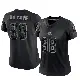 ＃98 Women's Marcus Haynes Black Limited Cleveland Browns Reflective Jersey