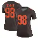 ＃98 Women's Marcus Haynes Brown Legend Cleveland Browns Alternate Jersey