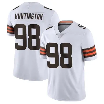 ＃98 Youth Adin Huntington White Limited Cleveland Browns Vapor Untouchable Jersey