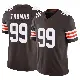 ＃99 Men's Cameron Thomas Brown Limited Cleveland Browns Vapor F.U.S.E. Jersey