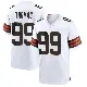 ＃99 Men's Cameron Thomas White Game Cleveland Browns Jersey