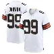 ＃99 Men's Julian Okwara White Game Cleveland Browns Jersey