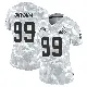 ＃99 Women's Julian Okwara Arctic Camo Limited Cleveland Browns 2024 Salute to Service Jersey