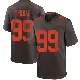 ＃99 Youth Cameron Thomas Brown Game Cleveland Browns Alternate Jersey