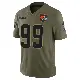 ＃99 Youth Julian Okwara Olive Limited Cleveland Browns 2025 Salute to Service Jersey