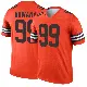 ＃99 Youth Julian Okwara Orange Legend Cleveland Browns Inverted Jersey