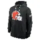 Men's Black Cleveland Browns 2026 Salute to Service Sideline Dri-FIT Pullover Hoodie