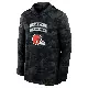 Men's Black Cleveland Browns 2026 Salute to Service Sideline Lightweight Hooded Dri-FIT Long Sleeve Top