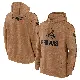 Men's Brown Cleveland Browns 2023 Salute to Service Club Pullover Hoodie