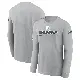 Men's Gray Cleveland Browns 2024 Salute To Service Long Sleeve T-Shirt