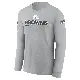 Men's Gray Cleveland Browns 2024 Salute To Service Long Sleeve T-Shirt