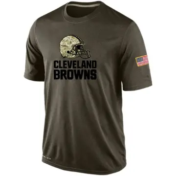 Men's Olive Cleveland Browns Salute To Service KO Performance Dri-FIT T-Shirt
