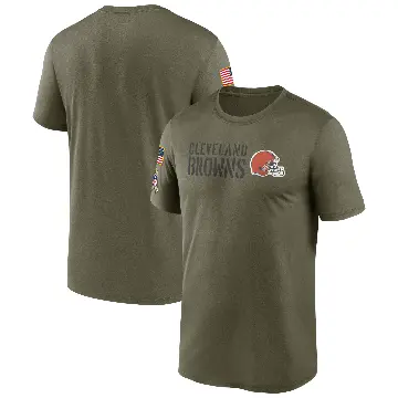 Men's Olive Legend Cleveland Browns 2022 Salute to Service Team T-Shirt