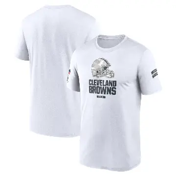 Men's White Legend Cleveland Browns 2024 Salute To Service Performance T-Shirt