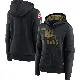 Women's Black Cleveland Browns 2020 Salute to Service Performance Pullover Hoodie