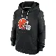 Women's Black Cleveland Browns 2026 Salute to Service Sideline Dri-FIT Pullover Hoodie