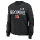Women's Black Cleveland Browns 2026 Salute to Service Sideline Long Sleeve T-Shirt