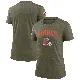 Women's Olive Legend Cleveland Browns 2022 Salute To Service T-Shirt