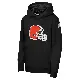 Youth Black Cleveland Browns 2026 Salute to Service Club Fleece Pullover Hoodie