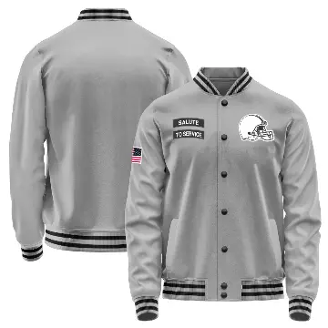 Youth Gray Cleveland Browns Salute to Service Performance Jacket