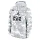 Youth White/Gray Cleveland Browns 2024 Salute To Service Pullover Hoodie